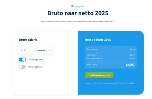 meer nettoloon 2025